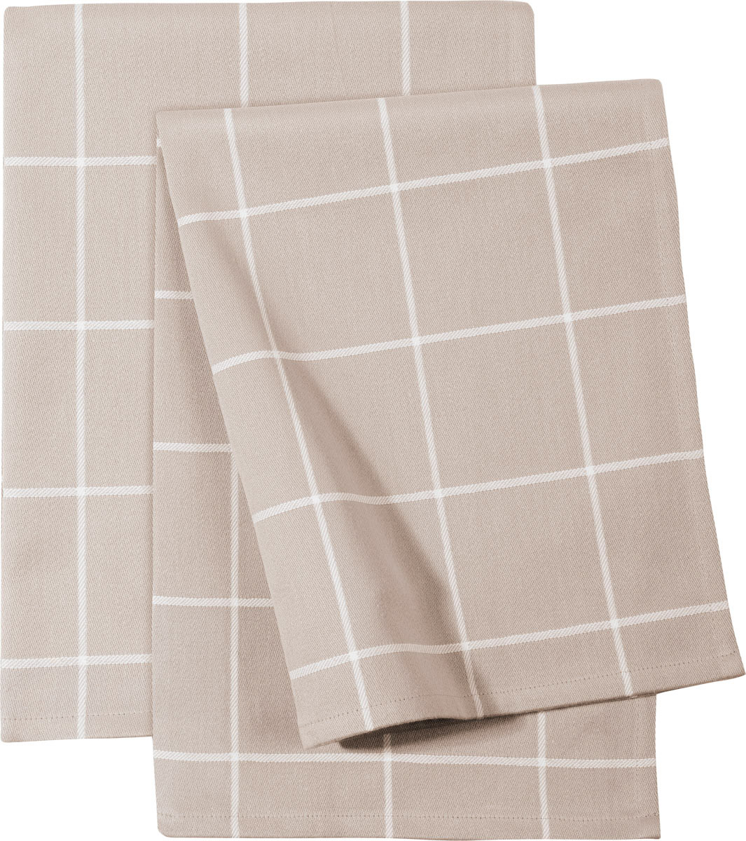 Küchenhandtuch Set kariert, 2-tlg, Taupe, Serie: Textiles. Marke: ZWILLING