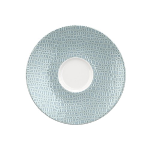 Seltmann Kombi-Untere rund klein 13,5 cm M5390, rund, Form: Coup Fine Dining, Dekor: 57271 türkis, hohe Kantenschlagfestigkeit, Made in