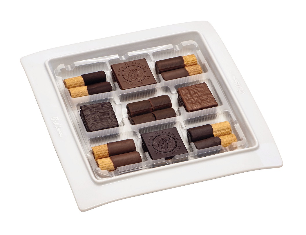 Bahlsen Gebäckschale aus Porzellan, geeignet für die Anna-Dora Collection Maße (BxTxH): 24,2 x 24,2 x 4,2 cm.