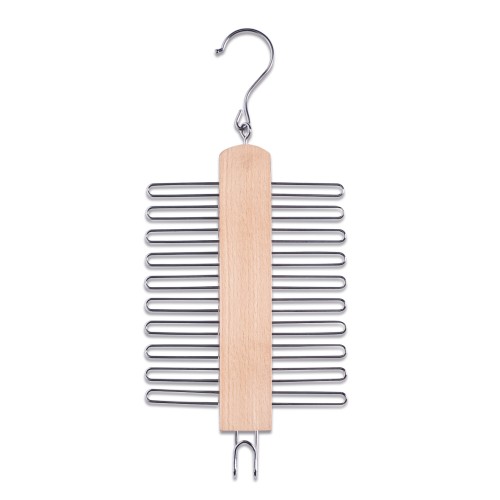 Zeller Krawattenhalter, Buche/Metall