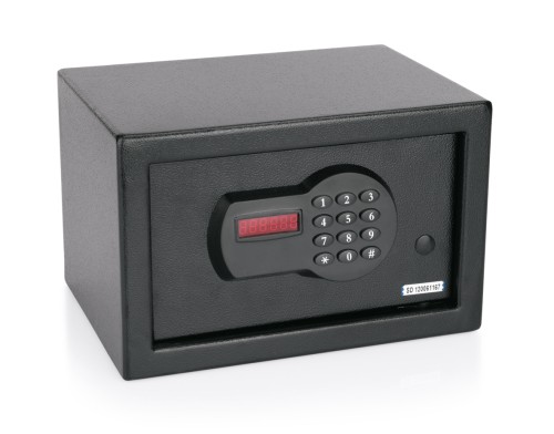 Zimmersafe. pulverbeschichteter Stahl. 6 mm Tür mit doppeltem Bolzen, CE, 4-6 stelliger