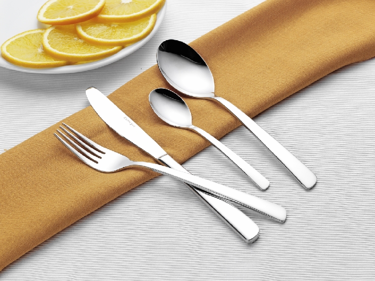 24-tlg. Besteck JANA, Chrom-Nickel-Edelstahl, im Geschenkkarton Nr. 4 in portugiesischer Aufmachung