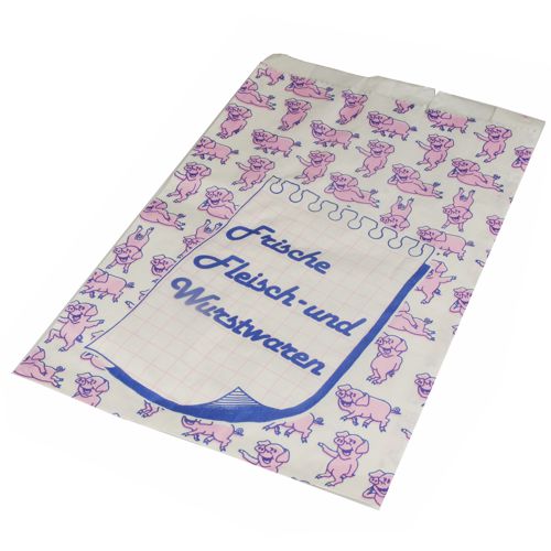 1000 Fleischerbeutel, Kraftpapier, gefädelt 32 cm x 20 cm x 7 cm von PAPSTAR