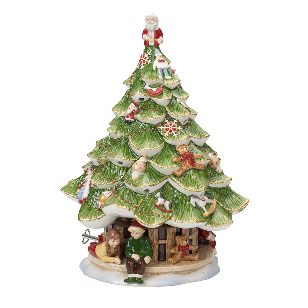 Villeroy und Boch Großer Tannenbaum mit Kindern - Maße: 22,5 x 22 x 30,5 cm / Ser.: Christmas Toys Memory