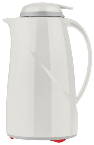 Helios Isolierkanne Wave Push 1,0 l weiß