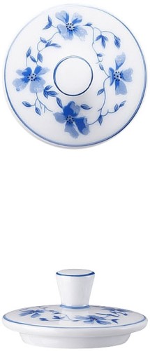 Arzberg Zuckerdosen-Deckel  FORM 1382 BLAUBLÜTEN