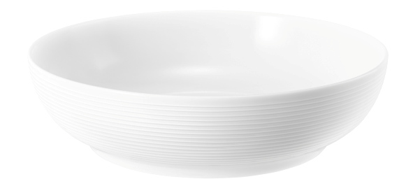Seltmann Foodbowl 25 cm. Form: Blues in der Farbe weiss.