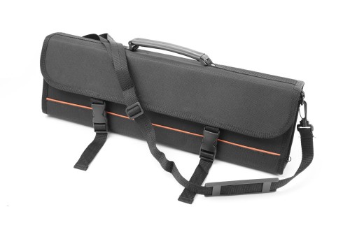 Messertasche für 10 Messer und Zubehör. Kompaktes Etui (maximale Messer-Länge 450 mm).