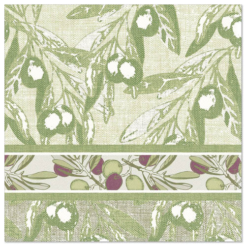 PAPSTAR 50 Servietten "ROYAL Collection" 1/4-Falz 40 cm x 40 cm "Olive"