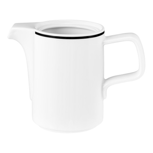 Seltmann Unterteil zur Kaffeekanne 1 0,38 l, Form: Good Mood, Dekor: 10826 Black Line, hohe Kantenschlagfestigkeit, Made in Germany