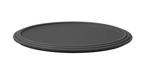 Villeroy & Boch Servierteller schwarz, 24 x 1,5 cm, Serie Iconic La Boule