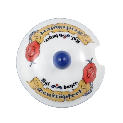 Seltmann Deckel zum Senftöpferl, Form: Compact, Dekor: 27110 Bayern