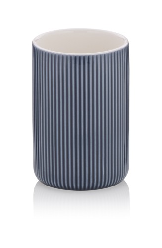 Becher Ava Keramik rauchblau 10,5 cm 7,5 cm von Kela