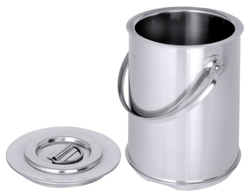 Transportbehälter, isoliert aus Edelstahl 18/10, doppelwandig, seidenmatt glänzend, mit Tragebügel und dichtschließendem*