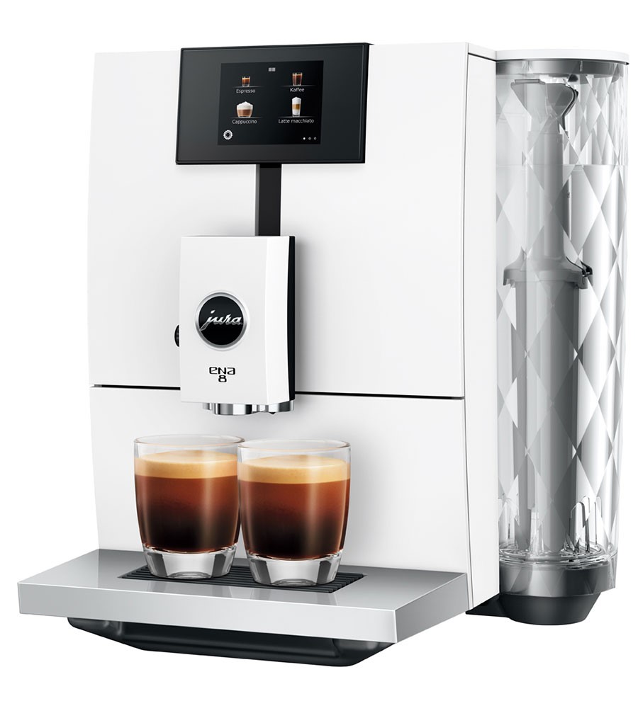 Kaffeevollautomat ENA 8 (EC), in Full Nordic White, 1,1 Liter Füllmenge, Breite 27,1, Höhe 32,3, Tiefe 44,5