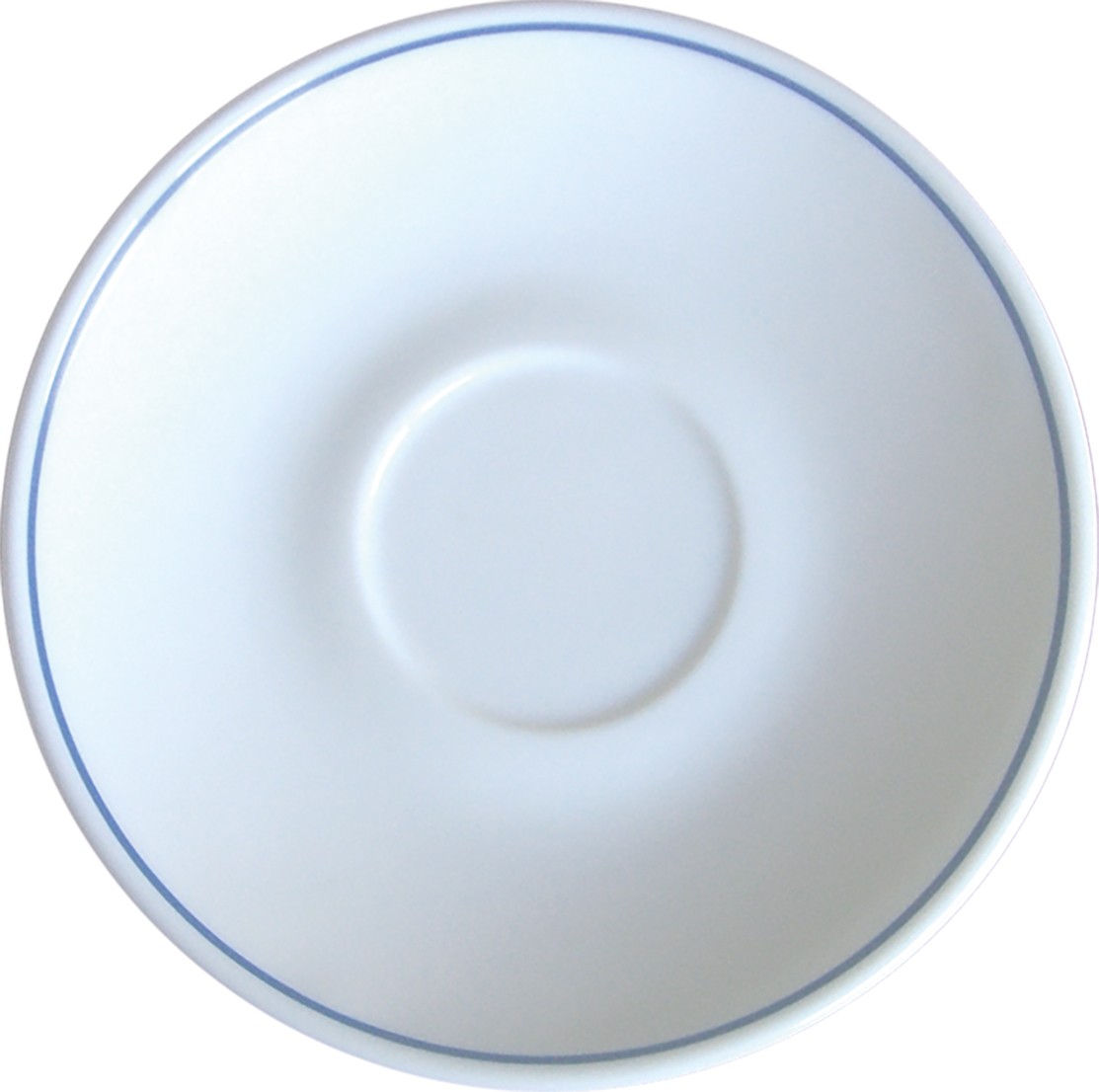 Kaffeeuntertasse Ø: 14 cm - aus Hartglas ARCOROC - Dekor Delft.