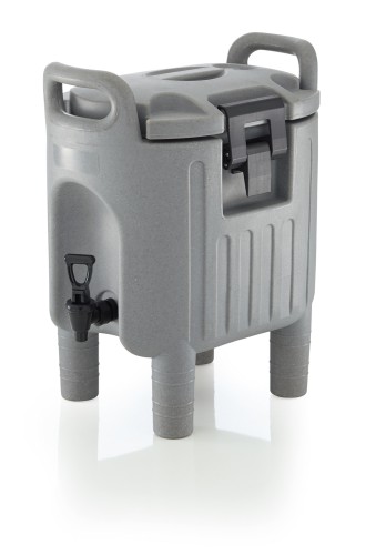 Thermogetränkebehälter. Kunststoff mit PU-Isolierung. mit 2 Verschlussklammern und 2