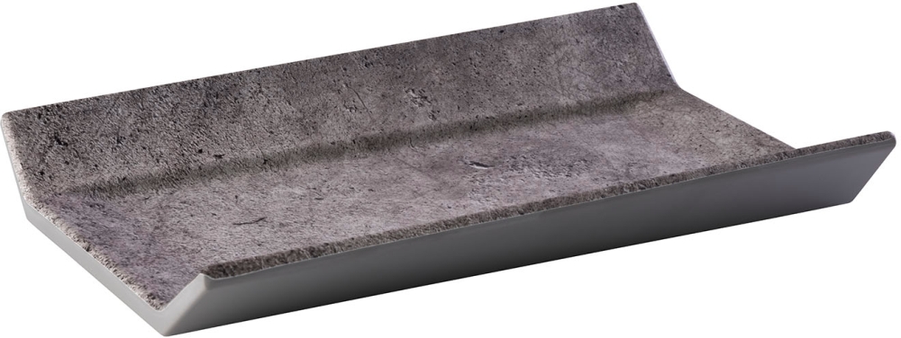 GN 1/4 Tablett -ELEMENT- 26,5 x 16,2 cm, H: 3,5 cm Melamin Fabe: Betonoptik spülmaschinengeeignet stapelbar nicht