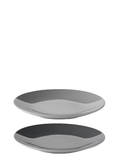 Emma Teller Ø 18 cm grau, Maße: 180 x 20 x 180 mm