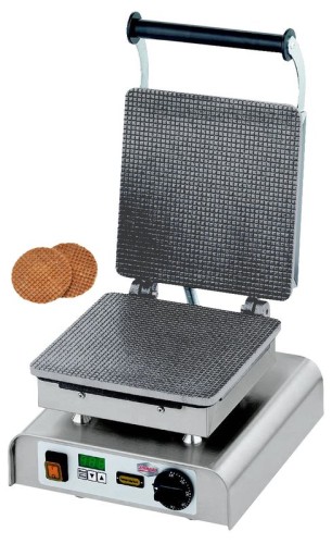 NEUMÄRKER Waffeleisen Stroop I mit Digitaltimer, Backplatten Grauguss 310x340x250 mm
