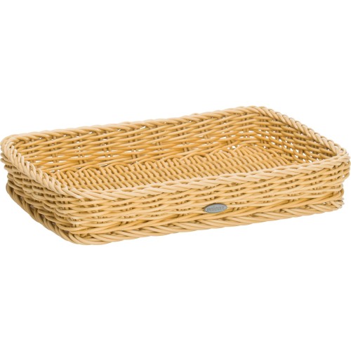 Westmark Tablett eckig, 30 x 20 x 5 cm, hellbeige