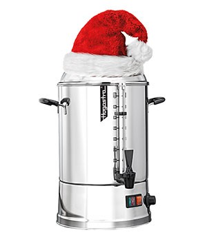 Hogastra GLÜHWEINSPENDER GW10 CL für 2-10 Liter, mit manuell einstellbarem Temperaturregler von ca. 30°C - 95°C.