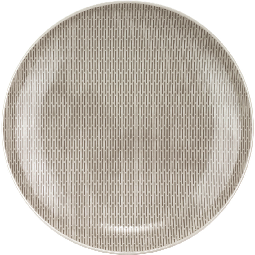 Bauscher Teller aus der Kollektion scope glow gray, tief, coup, relief, 29 cm, aus Porzellan