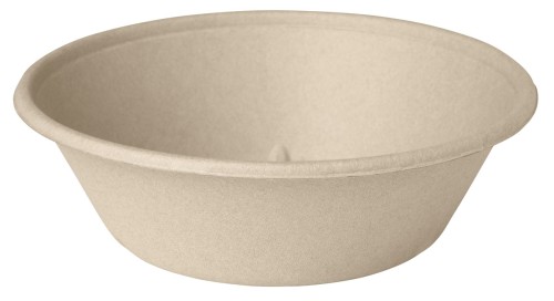 Duni Salatschale Bagasse 1000 ml Braun ungeteilt, 320 Stk/Krt (8 x 40 Stk)