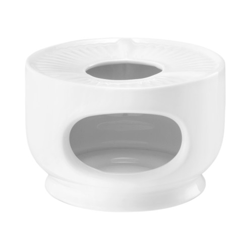 Seltmann Stövchen 1069 klein, rund, Form: Community, weiss, hohe Kantenschlagfestigkeit, Made in Germany