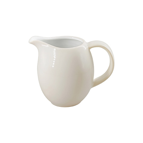 Gießer 0,20 l (alt 0,25 l) - Form: Table, Selection - Dekor 68567 creme - aus Porzellan., Hersteller: Eschenbach. "Made in Germany".