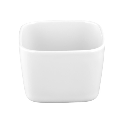 Schale NO LIMITS, eckig, 11 x 11 x 8 cm, uni weiss, Seltmann Porzellan.