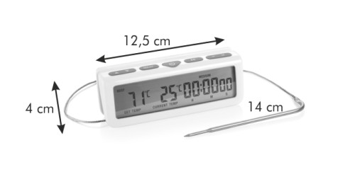 Digitales Backofenthermometer ACCURA, mit Kurzzeitwecker