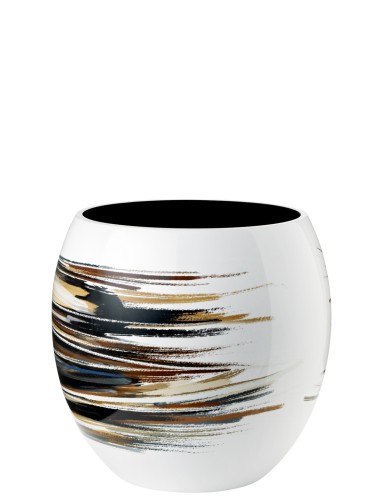 Stockholm Vase H 21.2 cm lignum, Maße: 225 x 225 x 212 mm