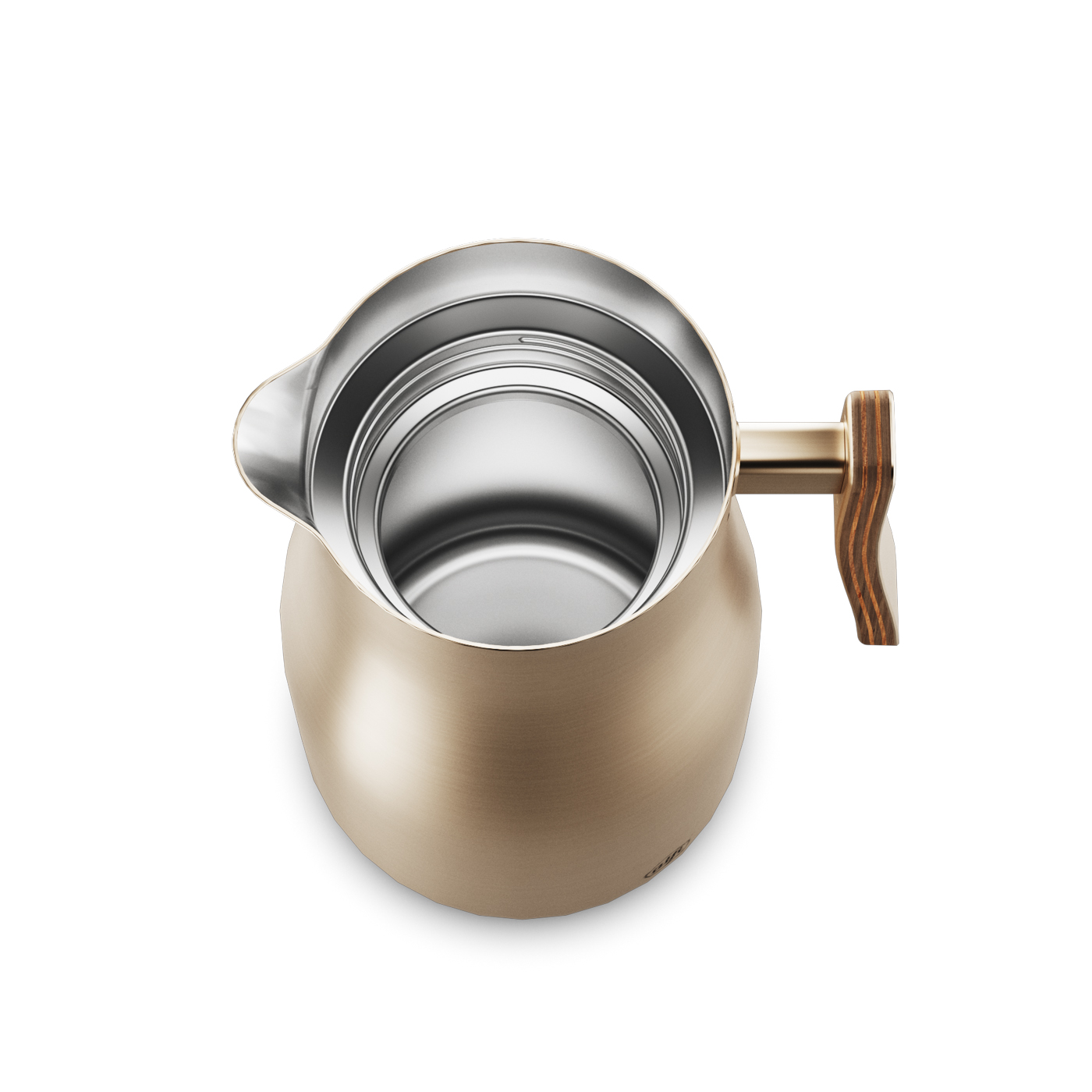 Isolierkanne Studio Allure; Isolierleistung hält 12 h heiß und 24 h kalt; Isoliert durch doppelwandigen Edelstahl; Handhabung durch