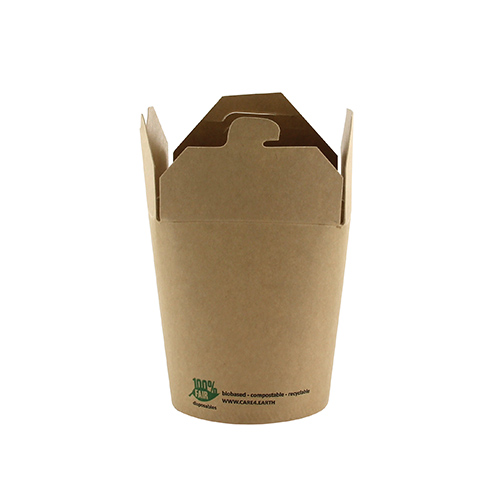 25 Snackboxen, Pappe eckig 230 ml 7,5 cm x 6,5 cm x 5,8 cm braun von PAPSTAR