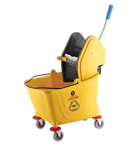 Fahreimer. Kunststoff. 4 schwenkbare Rollen ohne Feststeller, mit abnehmbarer Presse für