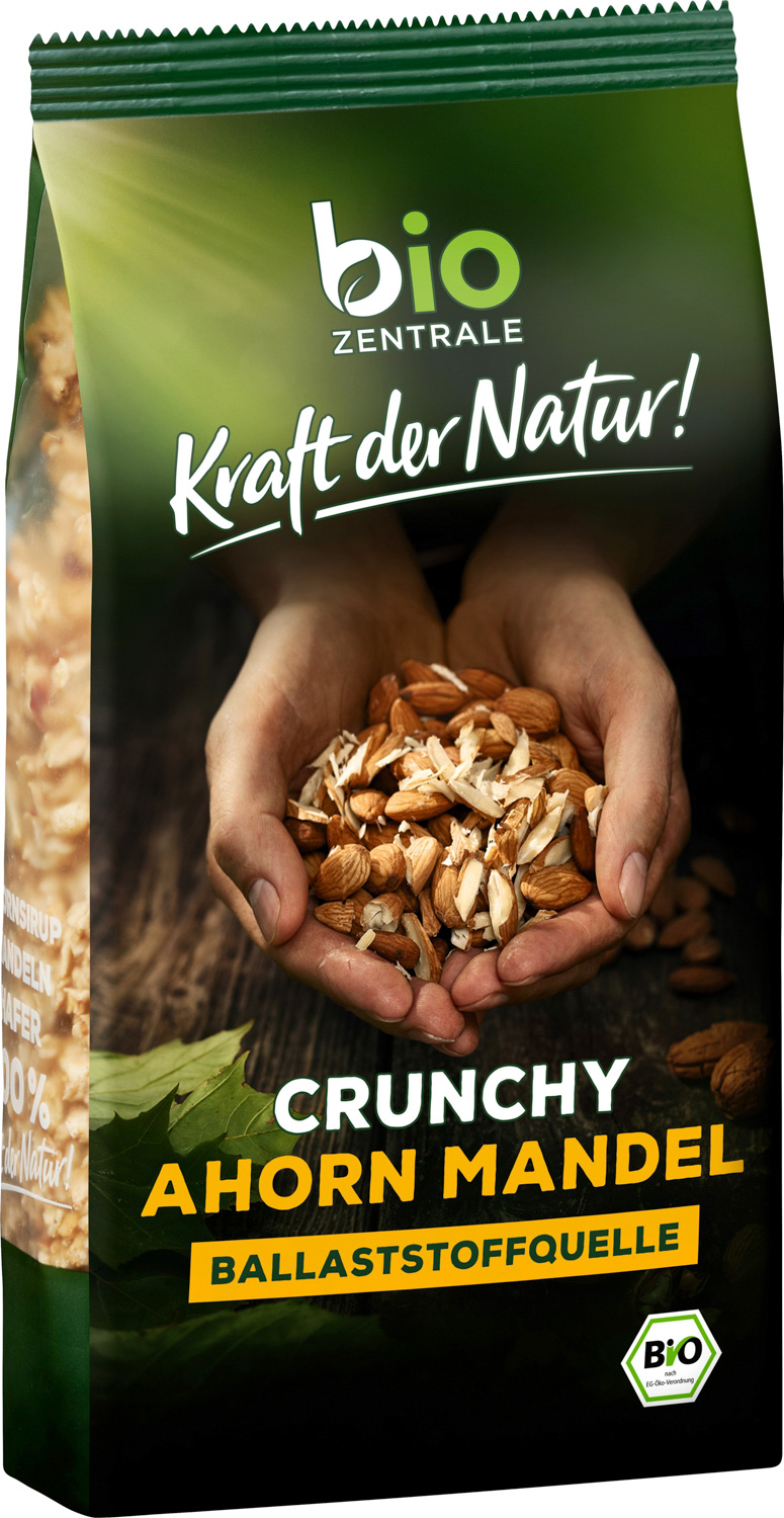 BioZentrale Bio Crunchy Müsli Ahorn Mandel 375G