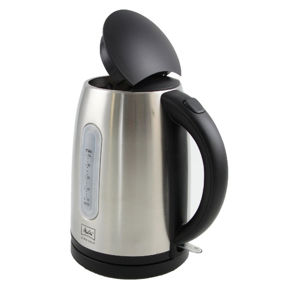 Melitta Wasserkocher Prime Aqua, Farbe: schwarz/ Edelstahl, Inhalt: 1,7l Leistung: 2200 Watt