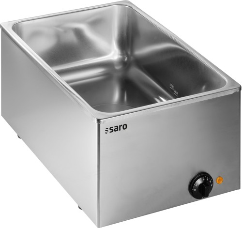 SARO Bain Marie Modell BM 160 Made in Europe - Material: Edelstahl - Für 1/1 oder 2 x 1/2 oder 3 x 1/3 GN-Behälter - GN-Behältertiefe bis