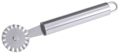 Teigrädchen Serie POLARIS, mit Griff aus Edelstahl 18/10, schwere Qualität, gewelltes Rädchen aus hochglänzend poliertem Klingenstahl