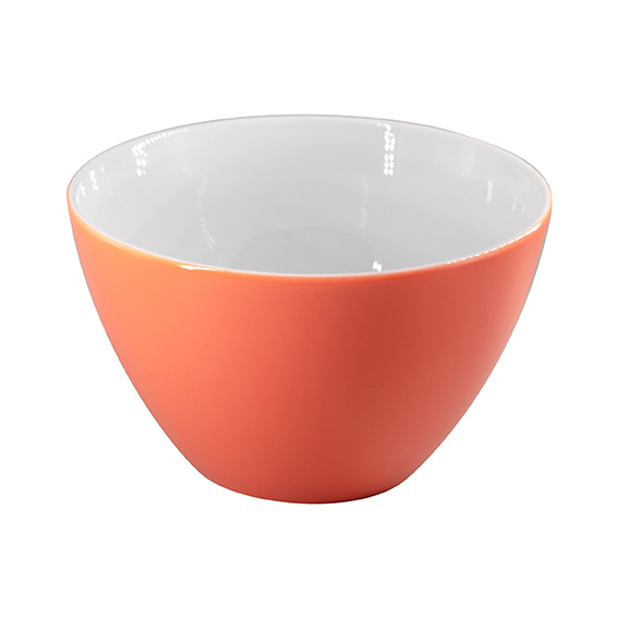 Schüssel 21 cm - Form: Table Selection - Dekor, 79935 koralle - aus Porzellan. Hersteller:, Eschenbach. "Made in Germany".