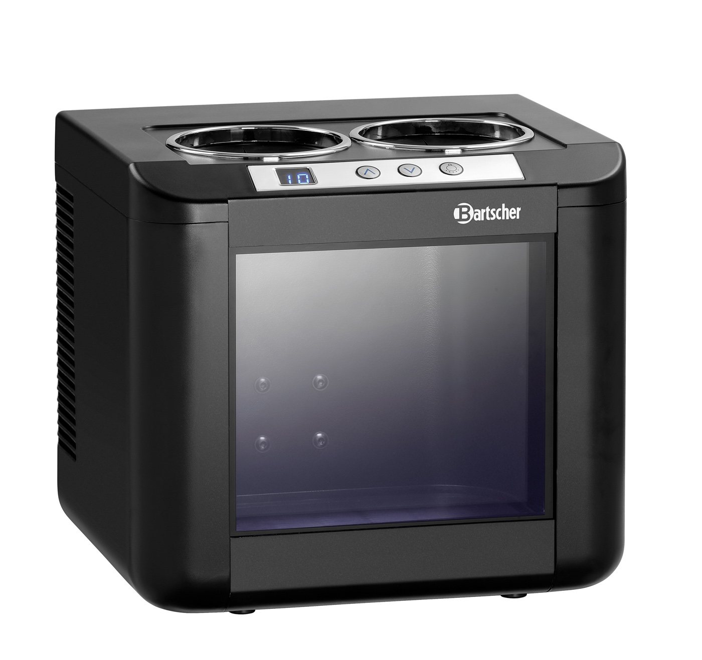 Bartscher Weinkühler 2FL-100 | Temperaturbereichvon: 5 °C | Maße: 29 x 26 x 26,0 cm. Gewicht: 4,8kg