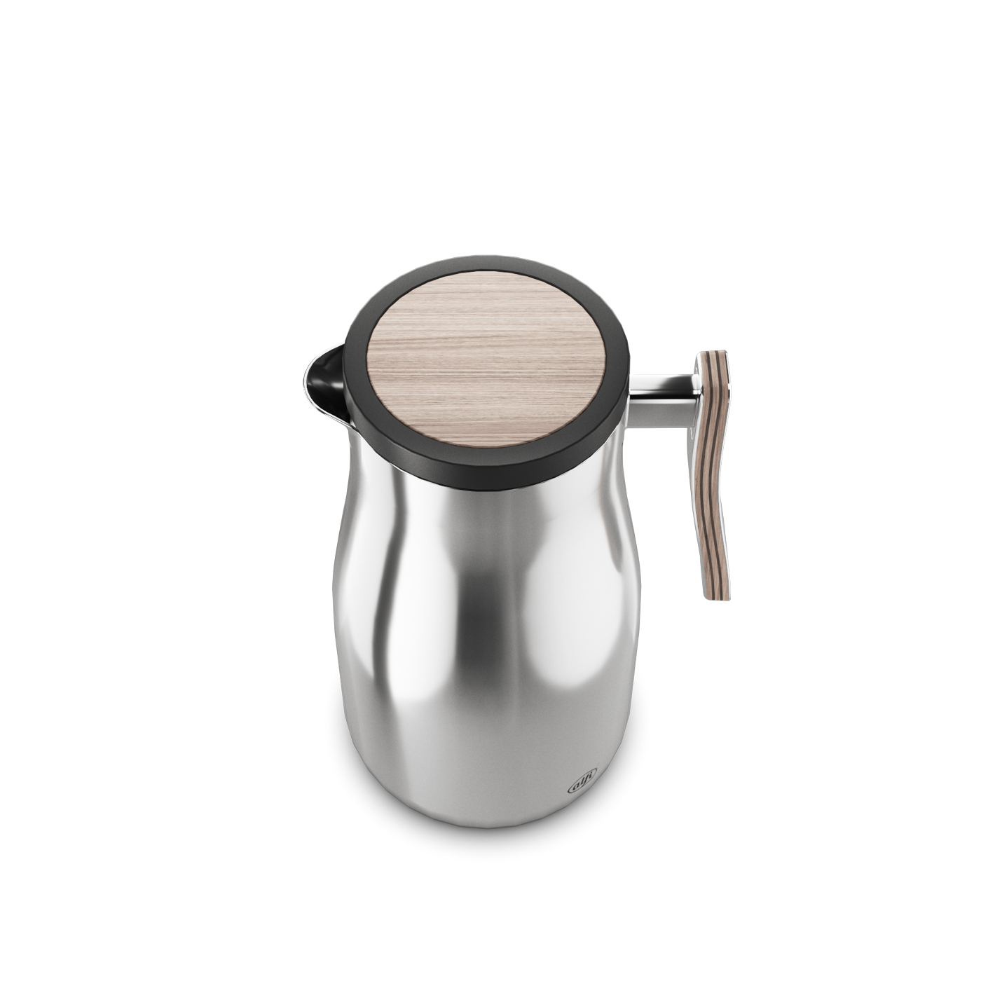 Isolierkanne Studio Allure; Isolierleistung hält 12 h heiß und 24 h kalt; Isoliert durch doppelwandigen Edelstahl; Handhabung durch