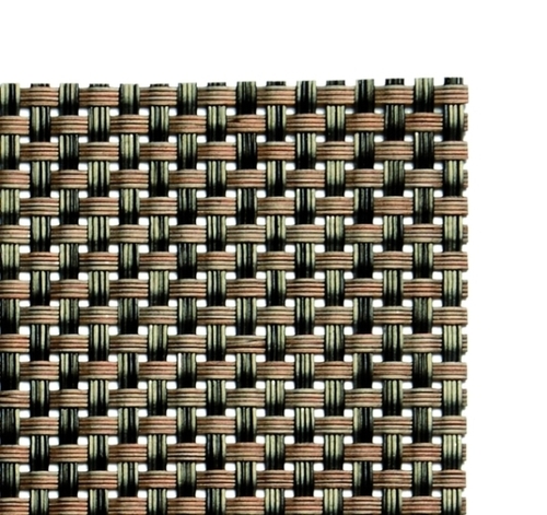 Servietten- und Bestecktaschen 24 x 9 cm, beige, braun PVC, Schmalband 6er Set wasserfest Farbe: Braun