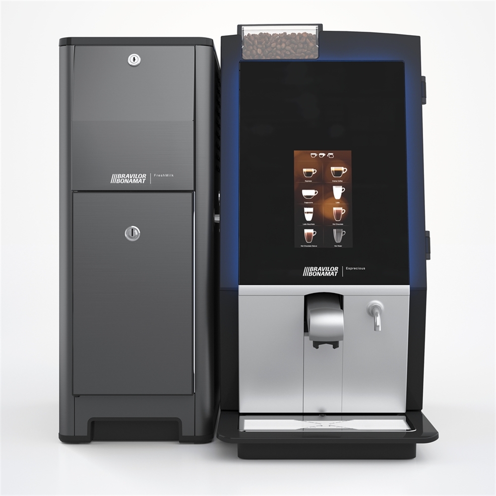 BONAMAT Kaffeevollautomat Esprecious 21, vollautomatische Spezialitätenkaffeemaschine, auch für diverse andere Heißgetränke, Touchscreen
