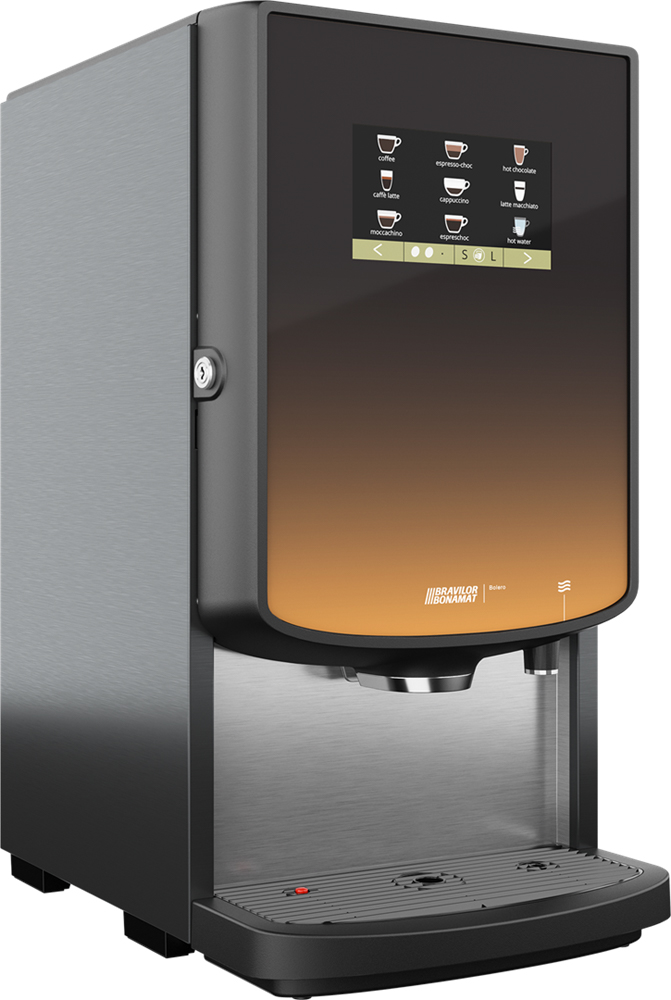 BONAMAT Instant Kaffeevollautomat Bolero 43, große Auswahl an Getränken (insgesamt bis zu 36), Touchscreen