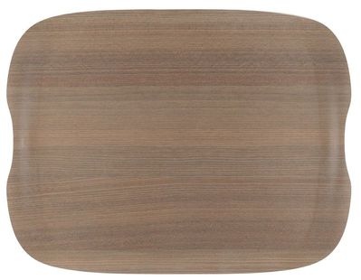 Roltex Speisetablett Earth Wave, 43 x 33 cm, warmes Holz