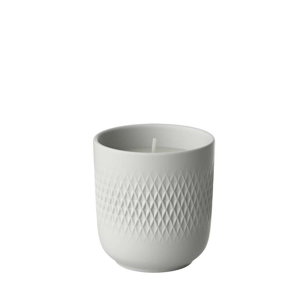 Villeroy und Boch Duftkerze Carre - Maße: 8,5 x 8,5 x 9 cm / Ser.: Manufacture Collier blanc