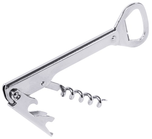 Kellnerkorkenzieher aus Edelstahl 18/0, hochglänzend, mit Korkenzieher und Kapselhebern Länge: 14,5 cm