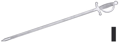 Fleischspieße aus Edelstahl 18/0, matt poliert, Materialstärke: 5x2 mm, mit kantigem Querschnitt,  Gesamtlänge: 27 cm, Klingenlänge: